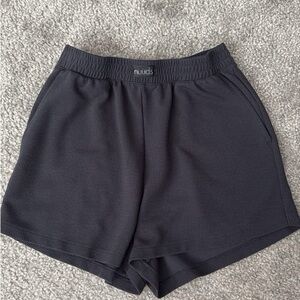 nuuds waffle knit Black Athletic Shorts